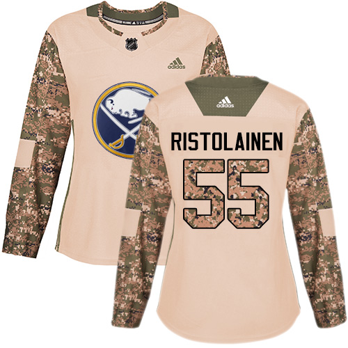 Adidas Sabres #55 Rasmus Ristolainen Camo Authentic Veterans Day Women's Stitched NHL Jersey - Click Image to Close
